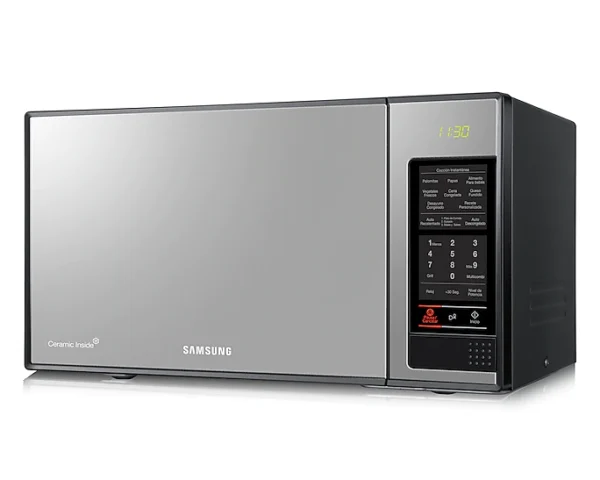 Microondas Samsung SHINE con dorador con esmalte cerámico, 23 L